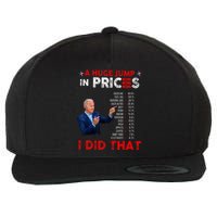 Funny Joe Biden Us Crisis I Did That Anti Biden Liberals Wool Snapback Cap