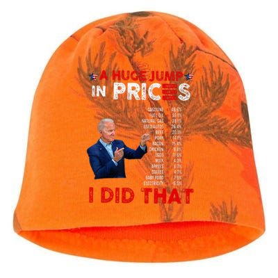 Funny Joe Biden Us Crisis I Did That Anti Biden Liberals Kati - Camo Knit Beanie