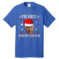 Funny Joe Biden Happy 4th Of Easter Ugly Christmas Gift Tall T-Shirt