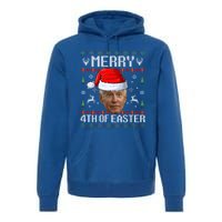 Funny Joe Biden Happy 4th Of Easter Ugly Christmas Gift Premium Hoodie