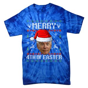 Funny Joe Biden Happy 4th Of Easter Ugly Christmas Gift Tie-Dye T-Shirt