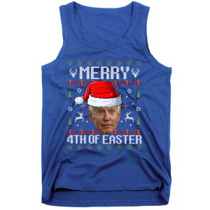 Funny Joe Biden Happy 4th Of Easter Ugly Christmas Gift Tank Top