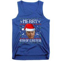 Funny Joe Biden Happy 4th Of Easter Ugly Christmas Gift Tank Top