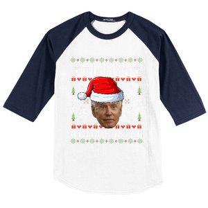 Funny Joe Biden Happy 4th Of Easter Ugly Christmas Gift Baseball Sleeve Shirt