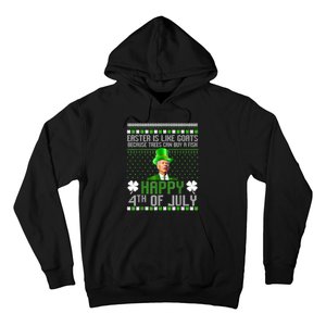 Funny Joe Biden Happy 4th Of July Confused St Patricks Day Hoodie