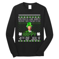 Funny Joe Biden Happy 4th Of July Confused St Patricks Day Long Sleeve Shirt