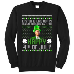 Funny Joe Biden Happy 4th Of July Confused St Patricks Day Sweatshirt