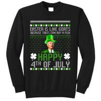 Funny Joe Biden Happy 4th Of July Confused St Patricks Day Sweatshirt