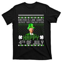 Funny Joe Biden Happy 4th Of July Confused St Patricks Day T-Shirt