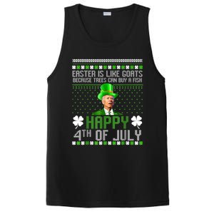 Funny Joe Biden Happy 4th Of July Confused St Patricks Day PosiCharge Competitor Tank