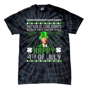 Funny Joe Biden Happy 4th Of July Confused St Patricks Day Tie-Dye T-Shirt