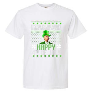 Funny Joe Biden Happy 4th Of July Confused St Patricks Day Garment-Dyed Heavyweight T-Shirt