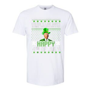 Funny Joe Biden Happy 4th Of July Confused St Patricks Day Softstyle CVC T-Shirt