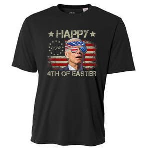 Funny Joe Biden 4th Of July Happy 4th Of Easter Us Flag Cooling Performance Crew T-Shirt