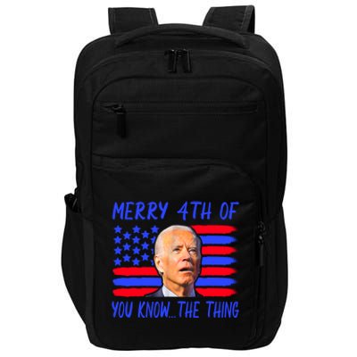 Funny Joe Biden Happy 4th Of July Great Gift Impact Tech Backpack