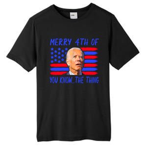 Funny Joe Biden Happy 4th Of July Great Gift Tall Fusion ChromaSoft Performance T-Shirt