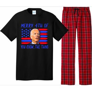 Funny Joe Biden Happy 4th Of July Great Gift Pajama Set