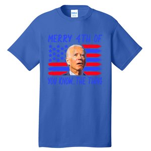 Funny Joe Biden Happy 4th Of July Great Gift Tall T-Shirt