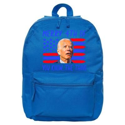 Funny Joe Biden Happy 4th Of July Great Gift 16 in Basic Backpack