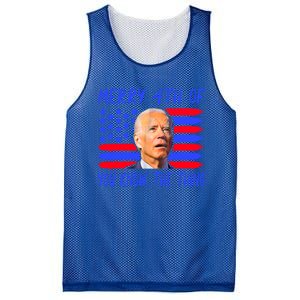 Funny Joe Biden Happy 4th Of July Great Gift Mesh Reversible Basketball Jersey Tank