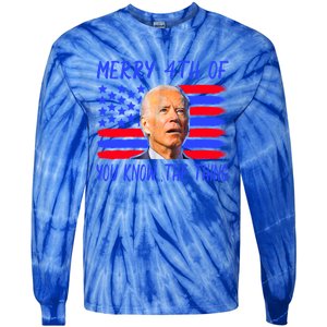 Funny Joe Biden Happy 4th Of July Great Gift Tie-Dye Long Sleeve Shirt