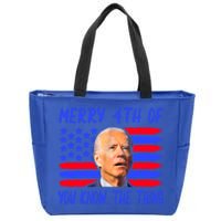 Funny Joe Biden Happy 4th Of July Great Gift Zip Tote Bag