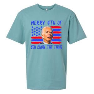 Funny Joe Biden Happy 4th Of July Great Gift Sueded Cloud Jersey T-Shirt