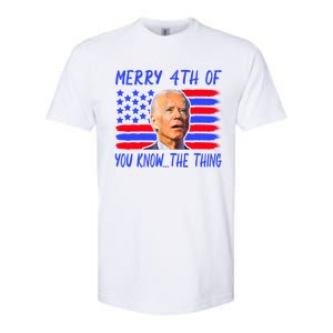 Funny Joe Biden Happy 4th Of July Great Gift Softstyle CVC T-Shirt