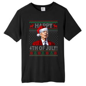 Funny Joe Biden Happy 4th Of July Ugly Christmas Meaningful Gift Tall Fusion ChromaSoft Performance T-Shirt