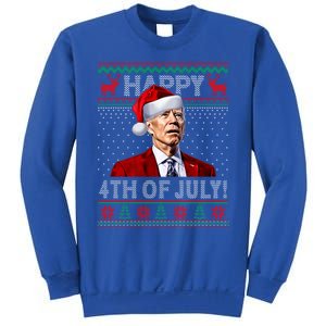 Funny Joe Biden Happy 4th Of July Ugly Christmas Meaningful Gift Sweatshirt