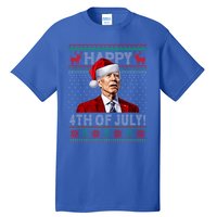 Funny Joe Biden Happy 4th Of July Ugly Christmas Meaningful Gift Tall T-Shirt