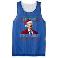 Funny Joe Biden Happy 4th Of July Ugly Christmas Meaningful Gift Mesh Reversible Basketball Jersey Tank