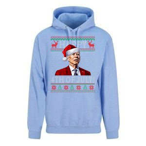 Funny Joe Biden Happy 4th Of July Ugly Christmas Meaningful Gift Unisex Surf Hoodie