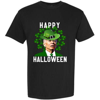 Funny Joe Biden St Patricks Day Confused Halloween Biden Garment-Dyed Heavyweight T-Shirt