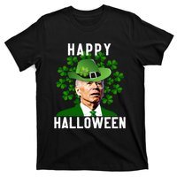 Funny Joe Biden St Patricks Day Confused Halloween Biden T-Shirt