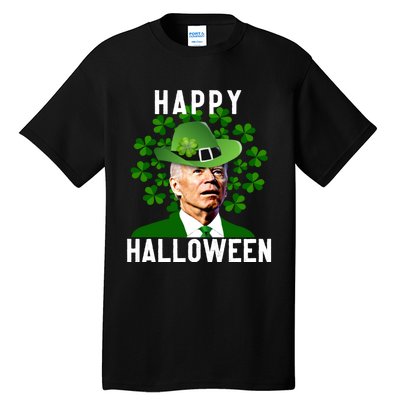 Funny Joe Biden St Patricks Day Confused Halloween Biden Tall T-Shirt