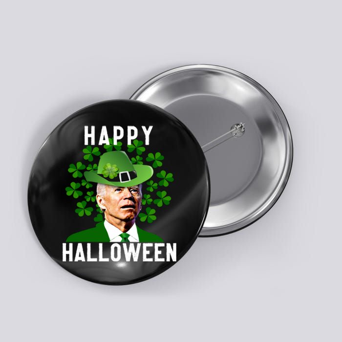 Funny Joe Biden St Patricks Day Confused Halloween Biden Button