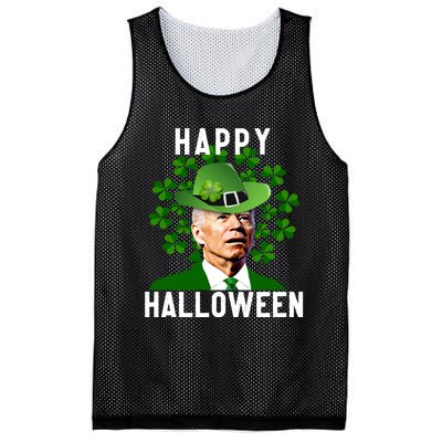 Funny Joe Biden St Patricks Day Confused Halloween Biden Mesh Reversible Basketball Jersey Tank