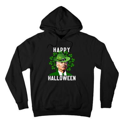 Funny Joe Biden St Patricks Day Confused Halloween Biden Tall Hoodie