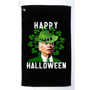 Funny Joe Biden St Patricks Day Confused Halloween Biden Platinum Collection Golf Towel