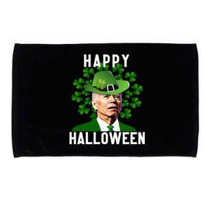 Funny Joe Biden St Patricks Day Confused Halloween Biden Microfiber Hand Towel