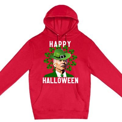 Funny Joe Biden St Patricks Day Confused Halloween Biden Premium Pullover Hoodie