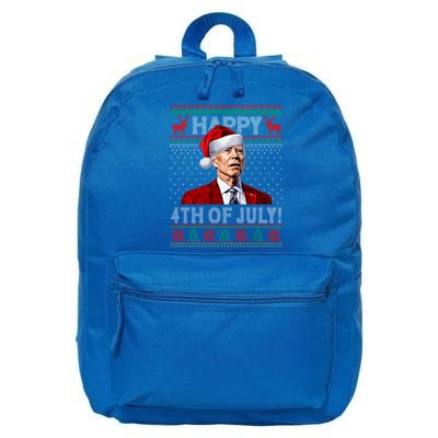 Funny Joe Biden Happy 4th Of July Ugly Christmas Gift 16 in Basic Backpack