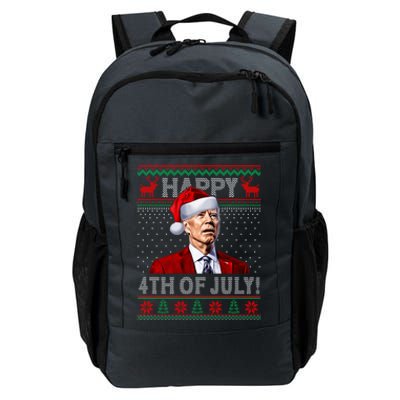 Funny Joe Biden Happy 4th Of July Ugly Christmas Gift Daily Commute Backpack