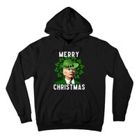 Funny Joe Biden Merry Christmas Confused St Patricks Day Hoodie