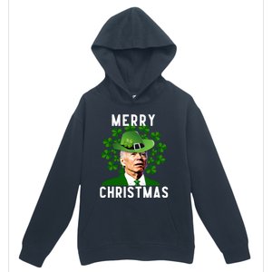 Funny Joe Biden Merry Christmas Confused St Patricks Day Urban Pullover Hoodie