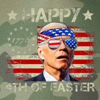Funny Joe Biden 4th Of July Happy 4th Of Easter Us Flag Legacy Tie Dye Trucker Hat