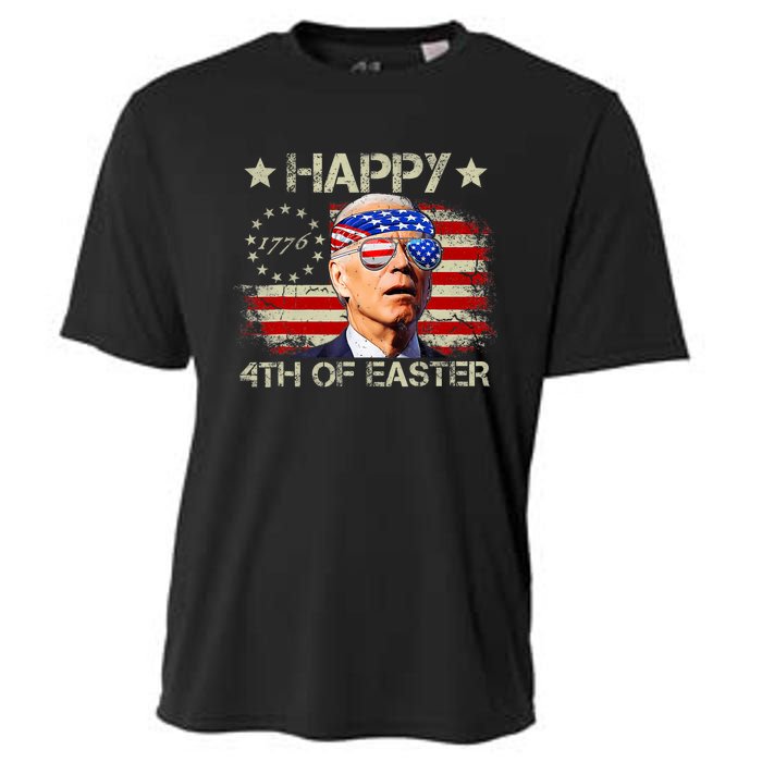 Funny Joe Biden 4th Of July Happy 4th Of Easter Us Flag Cooling Performance Crew T-Shirt