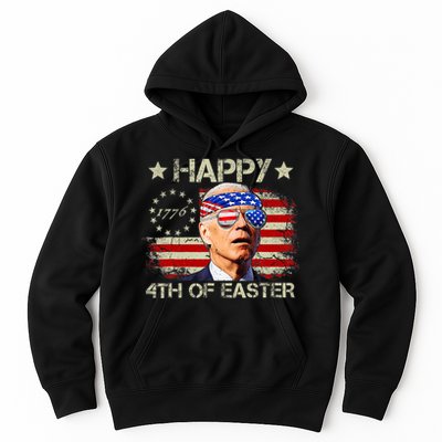 Funny Joe Biden 4th Of July Happy 4th Of Easter Us Flag Hoodie