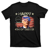 Funny Joe Biden 4th Of July Happy 4th Of Easter Us Flag T-Shirt